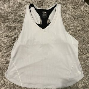 The north face 2 in one workout tank top
